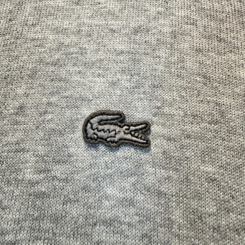 Lacoste Cardigan Sweater Mens XL Gray Classic Preppy V-Neck Button Up - Picture 3 of 13